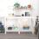 VidaXL (white, 140 x 50 x 80 cm) vidaXL Solid Wood Pine Work Bench Working Storage Table Multi Colours/Sizes 3