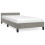 VidaXL (light grey, 3ft single) vidaXL Bed Frame with Headboard Velvet Bed Base Multi Colours Multi Sizes 2