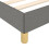 VidaXL (dark grey, 3ft single) vidaXL Bed Frame with Headboard Mattress Foundation Upholstered Bed Fabric 7