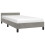VidaXL (light grey, 3ft single) vidaXL Bed Frame with Headboard Velvet Bed Base Multi Colours Multi Sizes 3