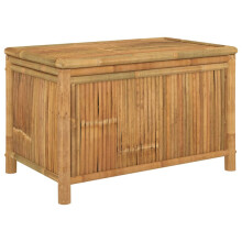 (90 x 52 x 55 cm) vidaXL Garden Storage Box Outdoor Cushion Tool Chest Pillow Blanket Box Bamboo