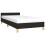 VidaXL (black, 3ft single) vidaXL Bed Frame with Headboard Mattress Foundation Upholstered Bed Fabric 3