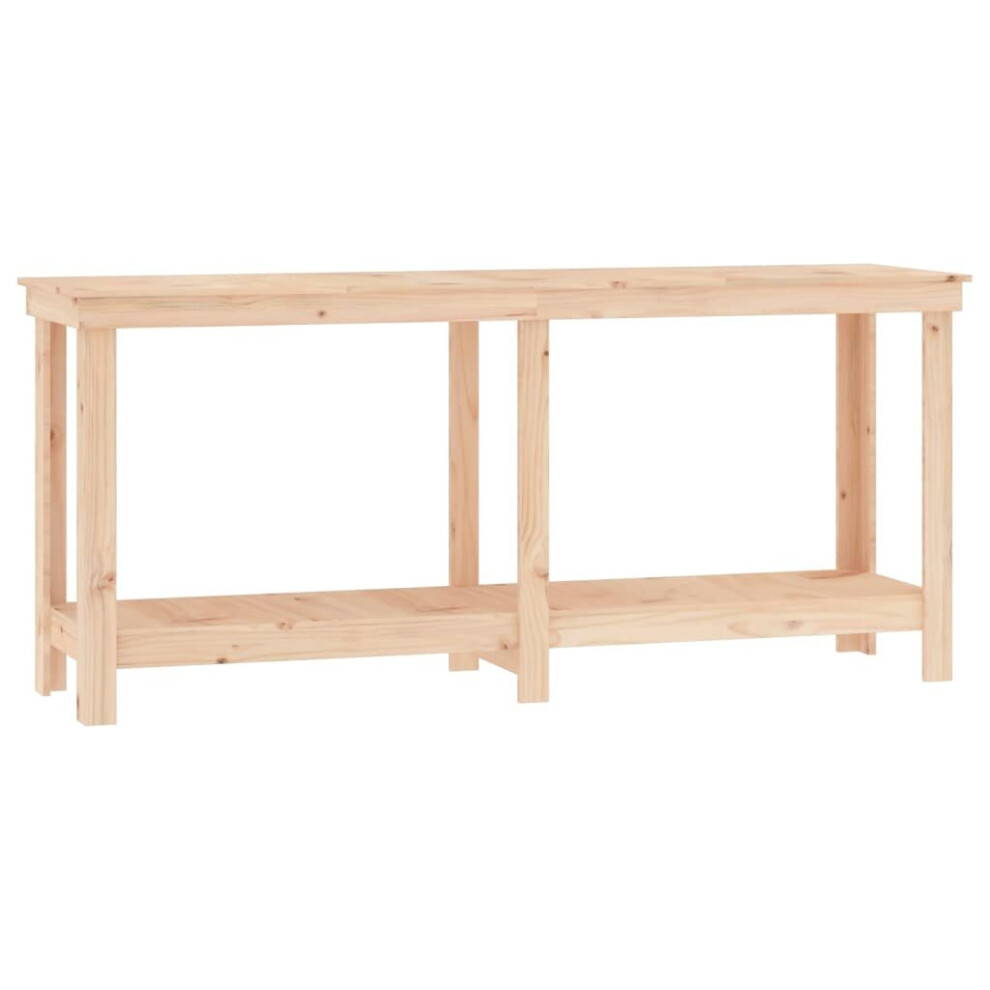 Vidaxl (, 180 X 50 X 80 Cm) Solid Wood Pine Work Bench Working Storage Table Multi Colours/Sizes Brown