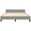 VidaXL (light grey, 4ft6 double) vidaXL Bed Frame with Headboard Velvet Bed Base Multi Colours Multi Sizes 5