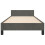 VidaXL (dark grey, 3ft single) vidaXL Bed Frame with Headboard Velvet Bed Base Multi Colours Multi Sizes 5