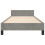 VidaXL (light grey, 3ft single) vidaXL Bed Frame with Headboard Velvet Bed Base Multi Colours Multi Sizes 5