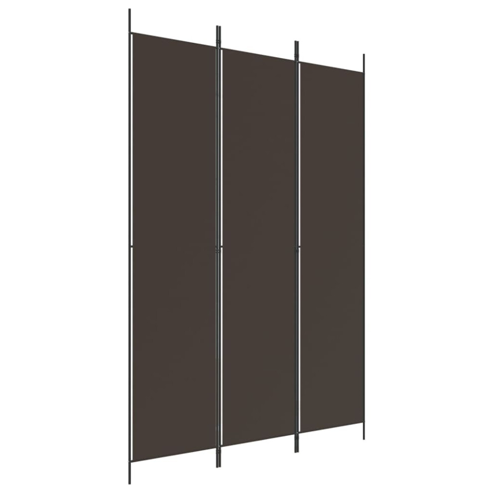 Vidaxl (Brown, 150 X 220 Cm) 6-Panel Room Divider Fabric Privacy Screen Paravent Multi Colours/Sizes