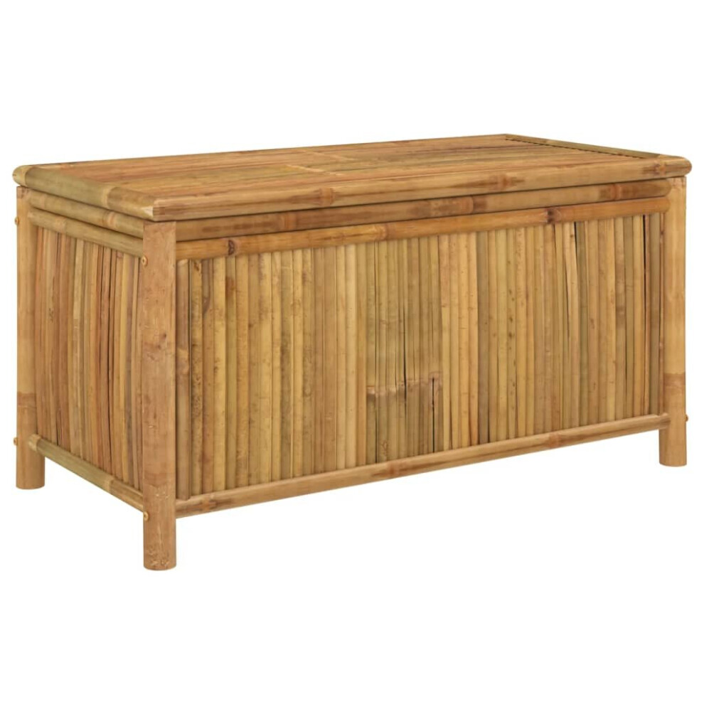 (110 x 52 x 55 cm) vidaXL Garden Storage Box Outdoor Cushion Tool Chest Pillow Blanket Box Bamboo