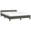 VidaXL (dark grey, 4ft6 double) vidaXL Bed Frame with Headboard Velvet Bed Base Multi Colours Multi Sizes 3
