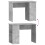 VidaXL (concrete grey) vidaXL Desk Office Computer Desk Study Desk Writing Table Engineered Wood 6