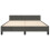 VidaXL (dark grey, 4ft6 double) vidaXL Bed Frame with Headboard Velvet Bed Base Multi Colours Multi Sizes 5
