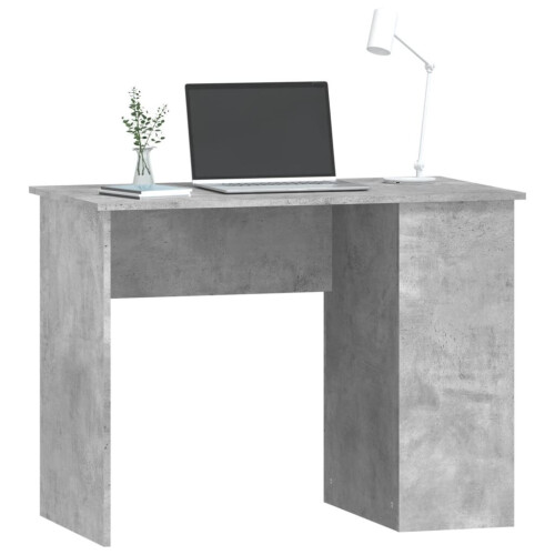 VidaXL (concrete grey) vidaXL Desk Office Computer Desk Study Desk Writing Table Engineered Wood 2