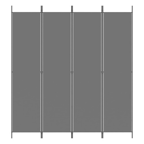 VidaXL (anthracite, 200 x 220 cm) vidaXL 6-Panel Room Divider Fabric Privacy Screen Paravent Multi Colours/Sizes 2