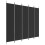 VidaXL (black, 250 x 220 cm) vidaXL 6-Panel Room Divider Fabric Privacy Screen Paravent Multi Colours/Sizes 1