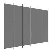 (anthracite, 300 x 220 cm) vidaXL 6-Panel Room Divider Fabric Privacy Screen Paravent Multi Colours/Sizes
