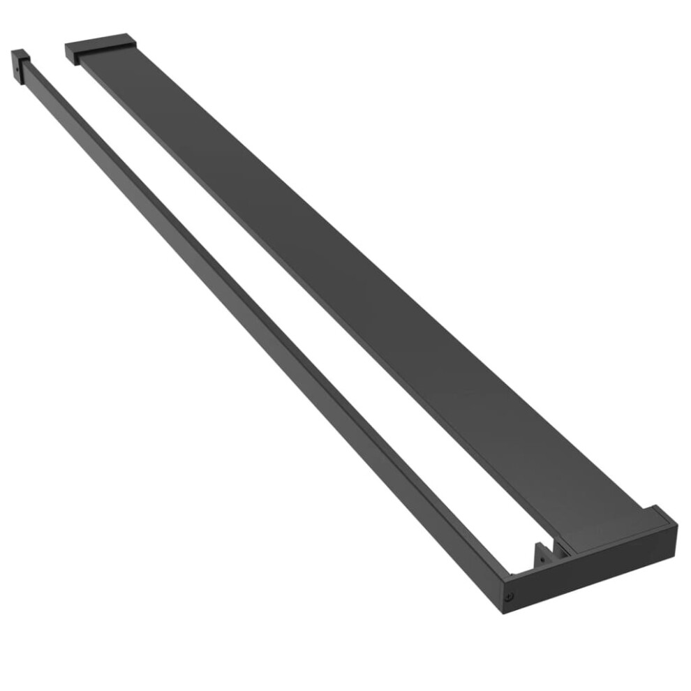 Vidaxl (Black, 80 Cm) Shower Shelf For Walk-In Shower Wall Aluminium Multi Colours/Sizes