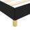VidaXL (black, 25 cm/ 4ft6 double) vidaXL Bed Frame Mattress Foundation Bedroom Upholstered Bed Bedstead Fabric 7