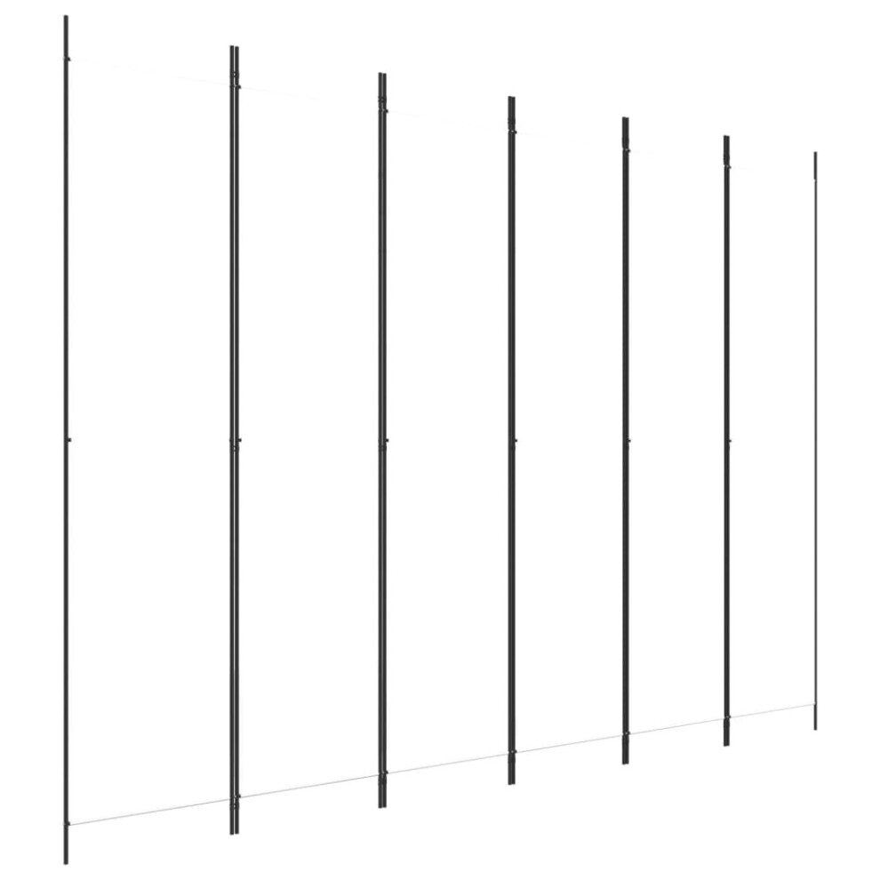 Vidaxl (White, 300 X 220 Cm) 6-Panel Room Divider Fabric Privacy Screen Paravent Multi Colours/Sizes
