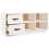 VidaXL (white) vidaXL Solid Wood Pine Shoe Bench Shoe Storage Cabinet Unit Rack Multi Colours 7