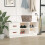 VidaXL (white) vidaXL Solid Wood Pine Shoe Bench Shoe Storage Cabinet Unit Rack Multi Colours 3