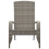 VidaXL vidaXL Adirondack-Gartenstuhl Grau Poly Rattan 3
