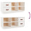 VidaXL (white) vidaXL Solid Wood Pine Shoe Bench Shoe Storage Cabinet Unit Rack Multi Colours 9