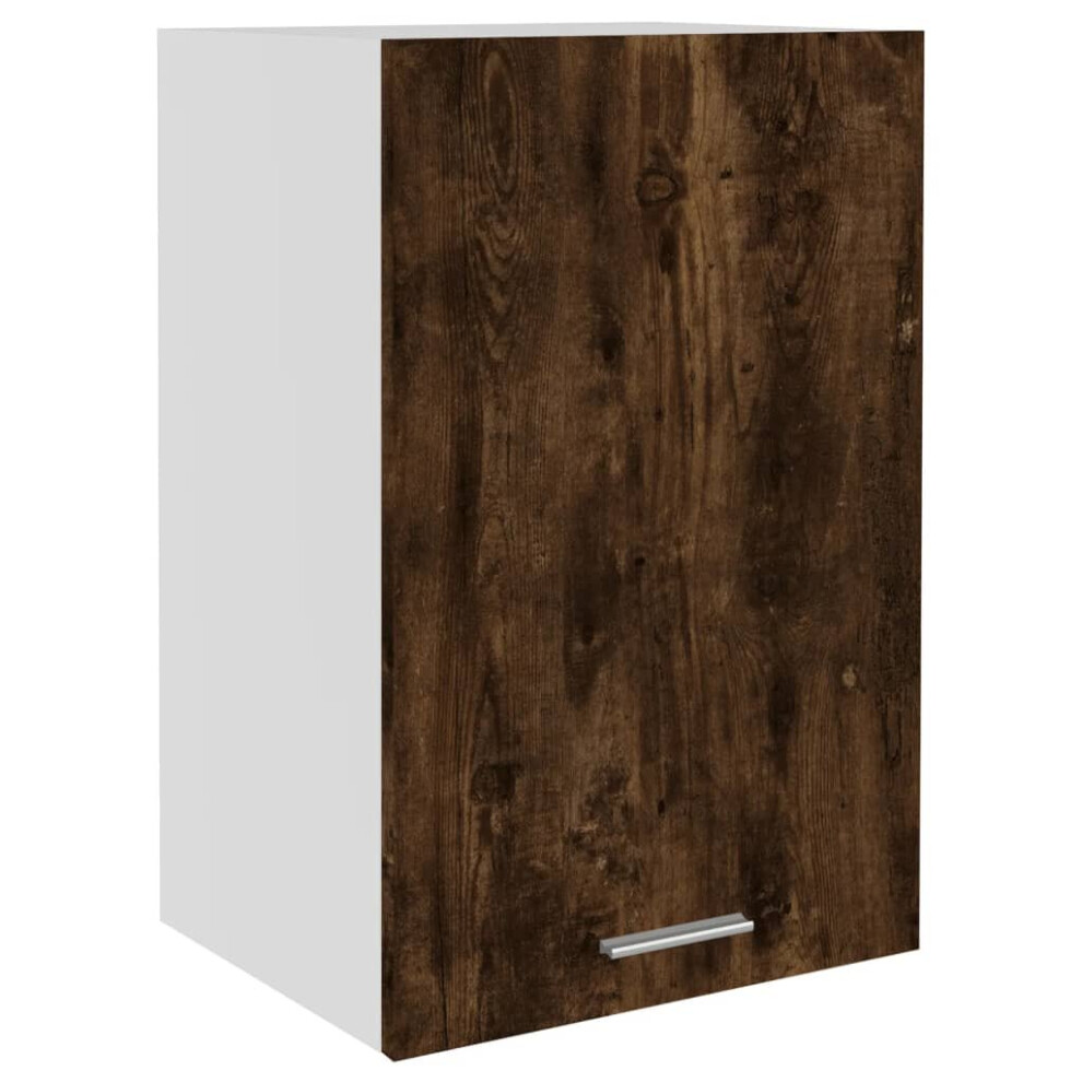 Vidaxl (Smoked Oak, Hanging Cabinet 40 Cm) Kitchen Cabinet Home Storage Shelf Organiser Cupboard Engineered Wood
