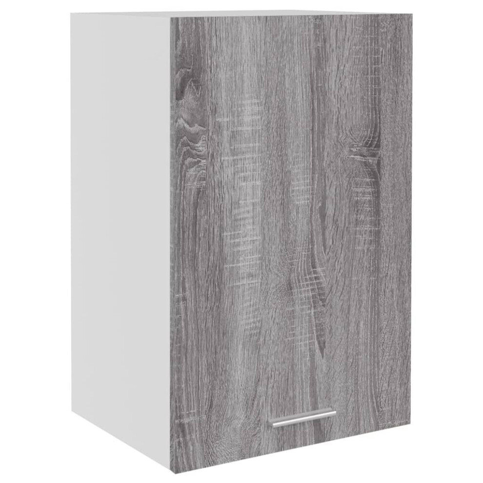 Vidaxl (Grey Sonoma, Hanging Cabinet 40 Cm) Kitchen Cabinet Home Storage Shelf Organiser Cupboard Engineered Wood