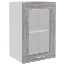 (grey sonoma, hanging glass cabinet 40 cm) vidaXL Kitchen Cabinet Home Storage Shelf Organiser Cupboard Engineered Wood