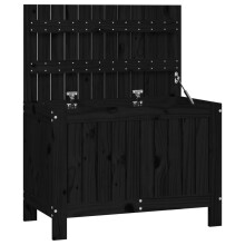 (black pine, 76 x 42.5 x 54 cm) vidaXL Garden Storage Box Outdoor Storage Box Tool Shed Patio Solid Wood Pine