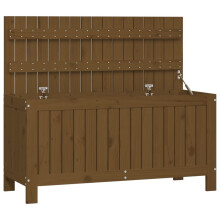 (honey brown pine, 108 x 42.5 x 54 cm) vidaXL Garden Storage Box Outdoor Storage Box Tool Shed Patio Solid Wood Pine
