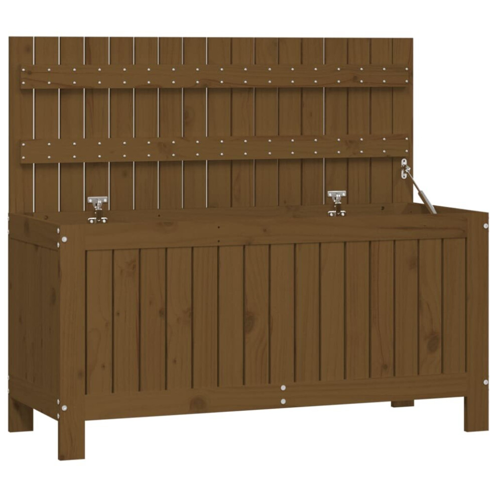 Vidaxl (Honey Brown Pine, 108 X 42.5 X 54 Cm) Garden Storage Box Outdoor Storage Box Tool Shed Patio Solid Wood Pine