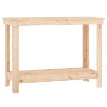 (brown, 110 x 50 x 80 cm) vidaXL Solid Wood Pine Work Bench Working Storage Table Multi Colours/Sizes