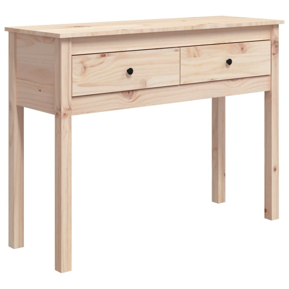 Vidaxl (Brown, 100 X 35 X 75 Cm) Solid Wood Pine Console Table Multi Colours 100X35x75 Cm/70X35x75 Cm
