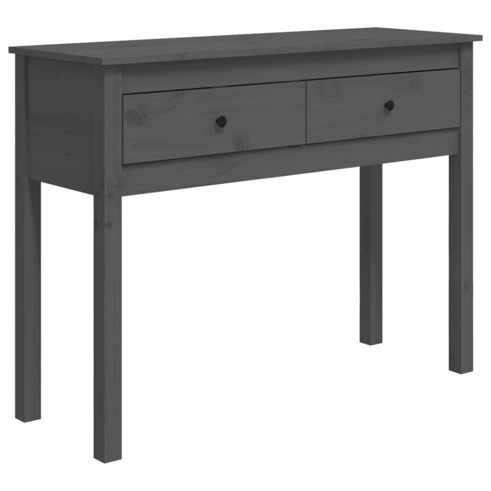 (grey, 100 x 35 x 75 cm) vidaXL Solid Wood Pine Console Table Multi Colours 100x35x75 cm/70x35x75 cm