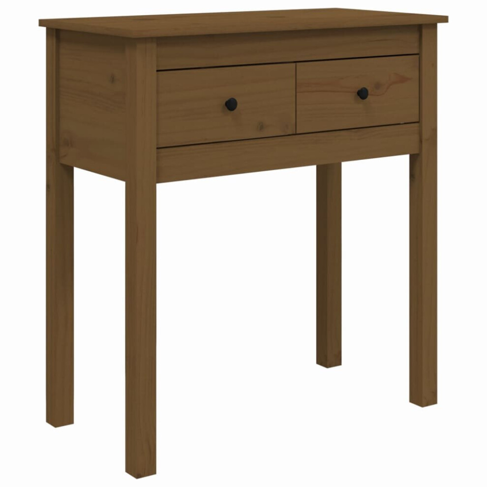 (honey brown, 70 x 35 x 75 cm) vidaXL Solid Wood Pine Console Table Multi Colours 100x35x75 cm/70x35x75 cm