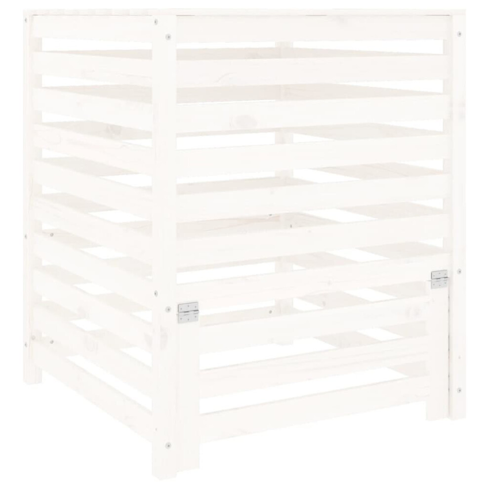 Vidaxl (White Pine) Composter Solid Wood Pine Multi Colours 63.5X63.5x77.5/82.5X82.5x99.5cm