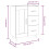 VidaXL vidaXL Sideboard High Gloss White Engineered Wood Cupboard Home Organiser 4