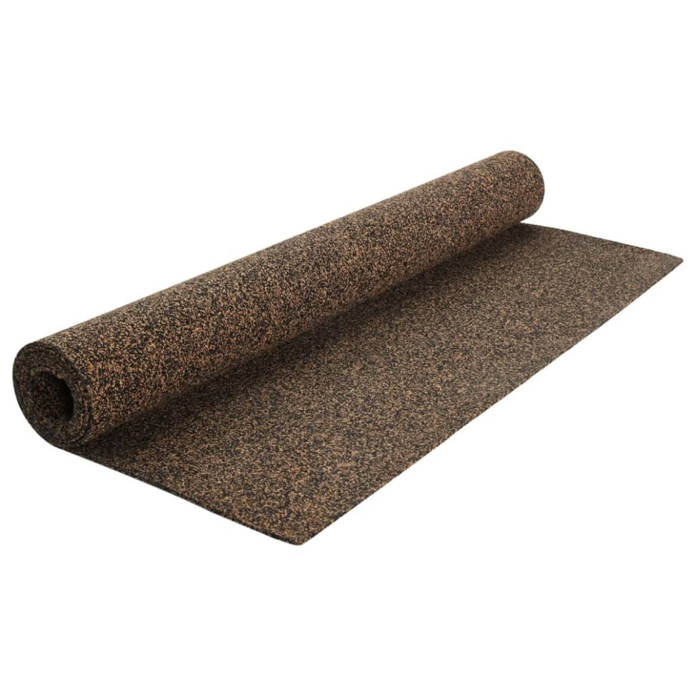 (100 x 200 x 0.5 cm) vidaXL Rubber Cork Roll Wallcovering Cork Sheet Vinyl Underlay Multi Sizes