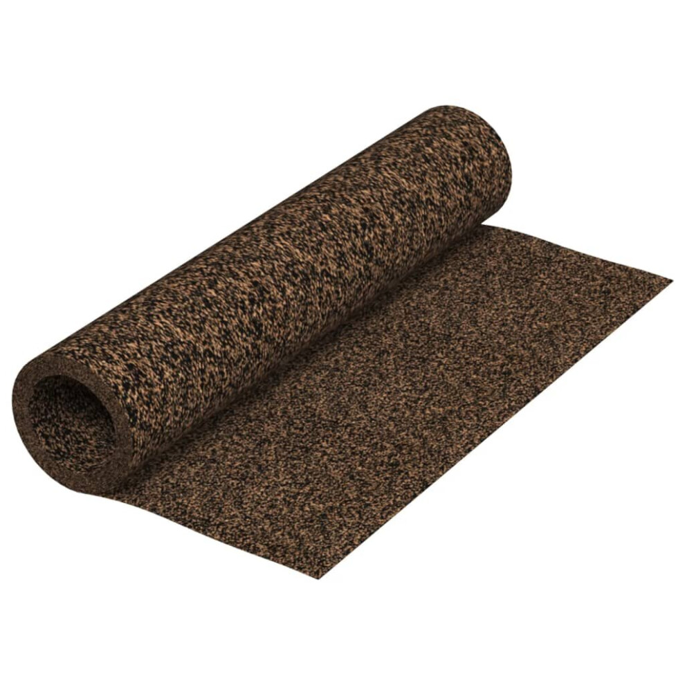 (100 x 500 x 0.2 cm) vidaXL Rubber Cork Roll Wallcovering Cork Sheet Vinyl Underlay Multi Sizes