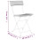 VidaXL vidaXL 3-tlg. Bistro-Set Klappbar Grau Poly Rattan 10