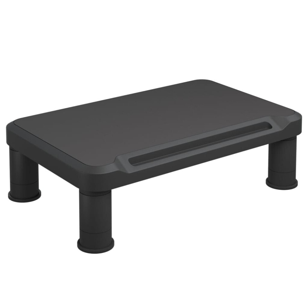 Vidaxl Monitor Stand Screen Riser Desktop Laptop Stand Display Shelf Black