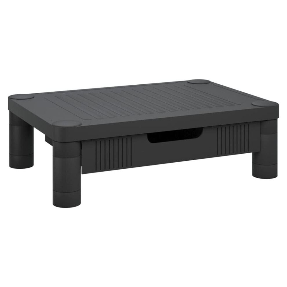 Vidaxl Monitor Stand Screen Riser Desktop Laptop Stand Display Shelf Black