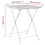 VidaXL vidaXL 3-tlg. Bistro-Set Klappbar Grau Poly Rattan 11