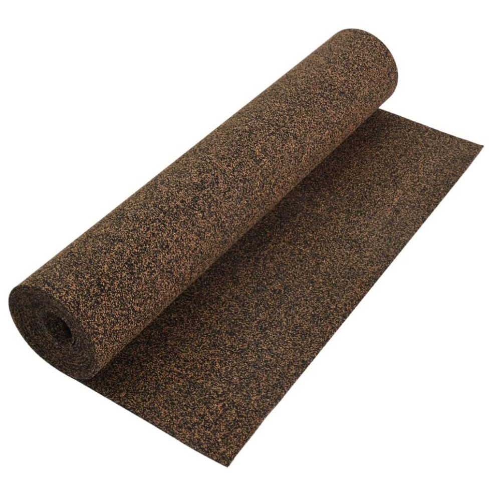 (100 x 1000 x 0.2 cm) vidaXL Rubber Cork Roll Wallcovering Cork Sheet Vinyl Underlay Multi Sizes