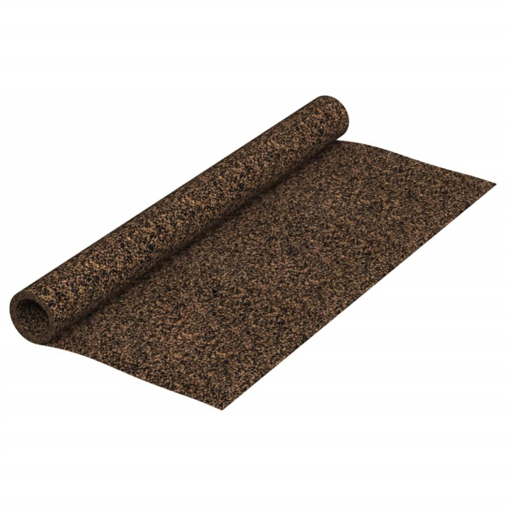 (100 x 200 x 0.2 cm) vidaXL Rubber Cork Roll Wallcovering Cork Sheet Vinyl Underlay Multi Sizes