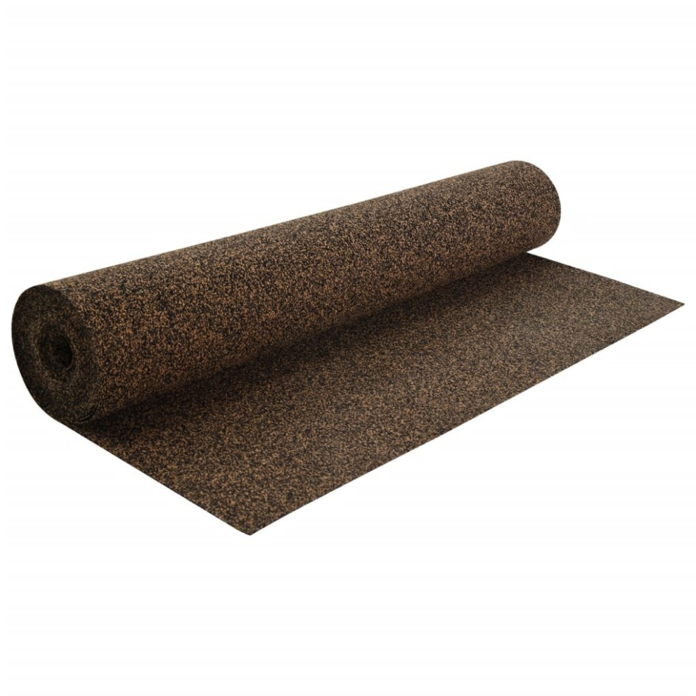 (100 x 500 x 0.5 cm) vidaXL Rubber Cork Roll Wallcovering Cork Sheet Vinyl Underlay Multi Sizes