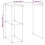 VidaXL (black) vidaXL Storage Rack over Washing Machine Iron Space Saver Shelf Multi Colours 7