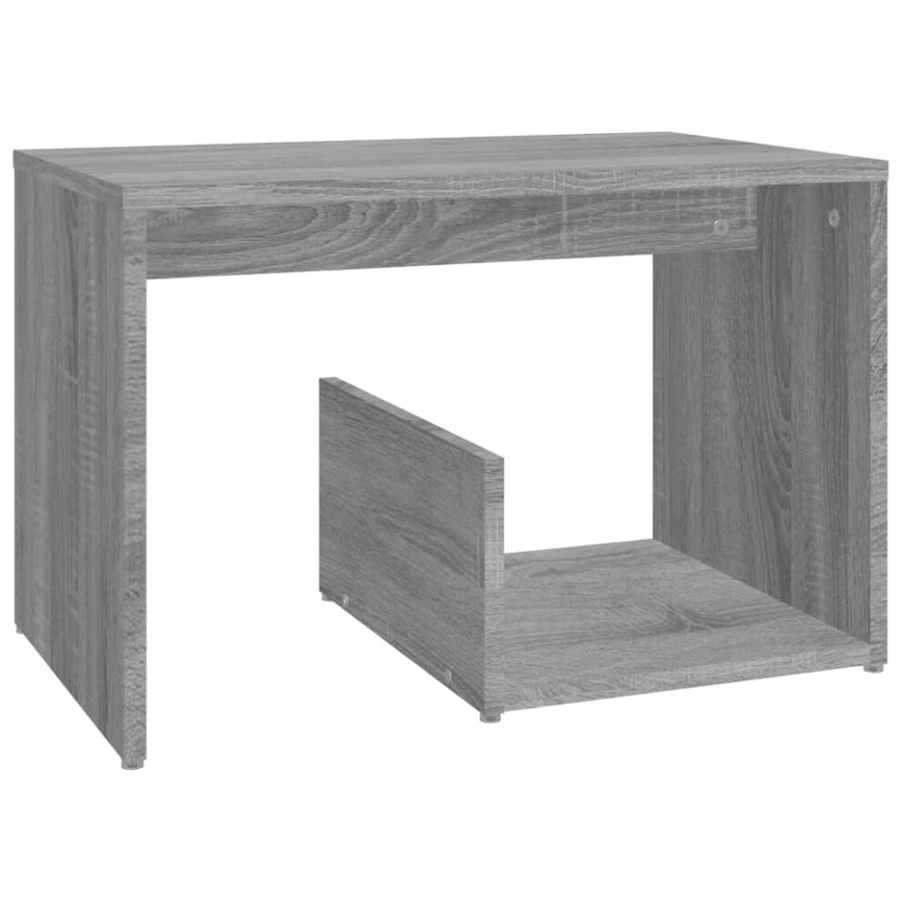Vidaxl Side Table Grey Sonoma Engineered Wood Couch End Coffee Lamp Table