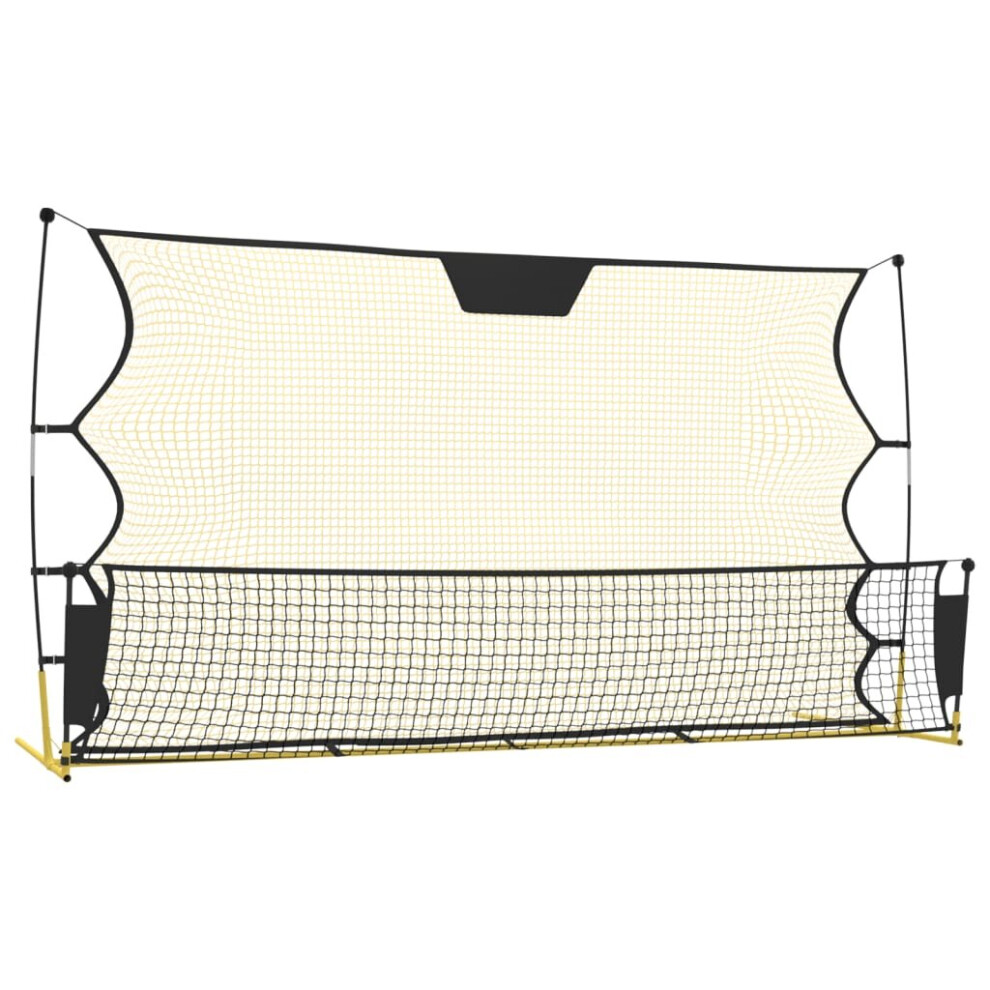 VIDAXL Football Rebounder Net - 6 x 4ft - Yellow - Image 3